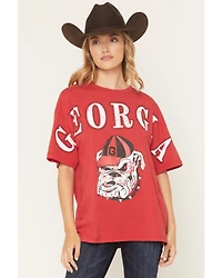Gameday Women's UGA Southern Split Short Sleeve Graphic Tee