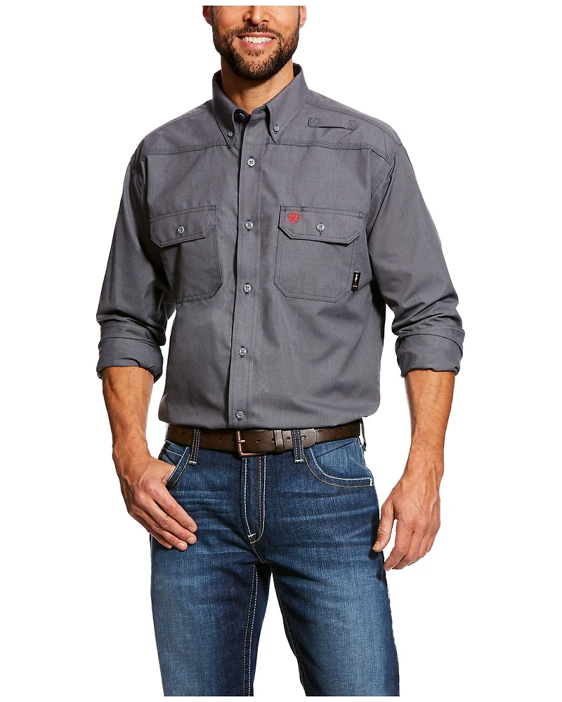 Ariat Men's FR Featherlight Button Down Long Sleeve Work Shirt