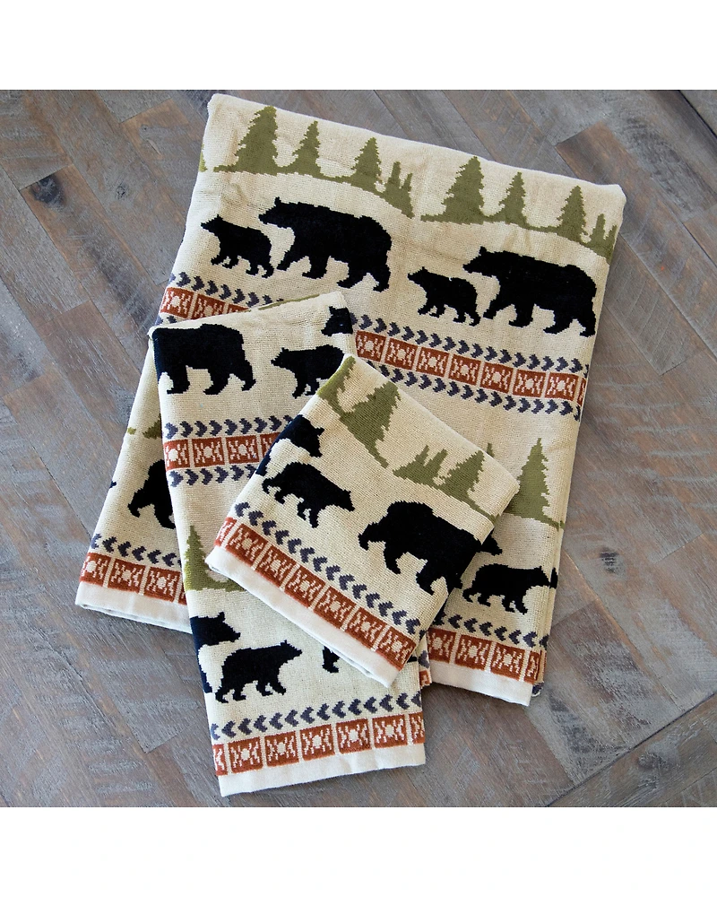 Carstens Home Bear Towels - 3 Piece