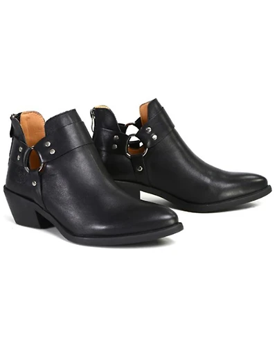 Milwaukee Leather Women's Harness Ring Boots - Round Toe