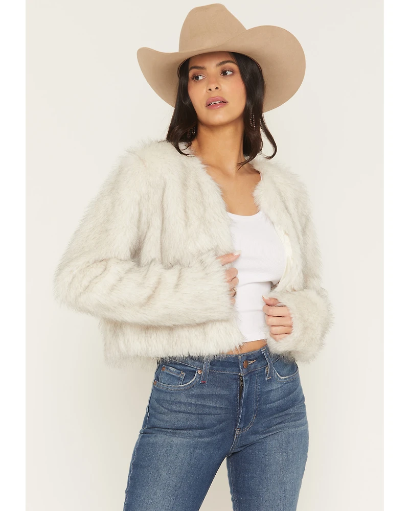 Shyanne Women's Faux Fur Cropped Jacket