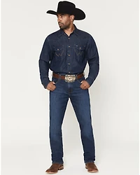 Wrangler Retro Men's 88MWZ Ozark Dark Wash Slim Straight Stretch Denim Jeans