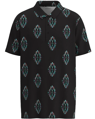Hooey Boys' Golf Southwestern Print Short Sleeve Polo