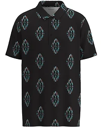 Hooey Boys' Golf Southwestern Print Short Sleeve Polo