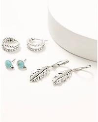 Lainey Wilson Women's Country Cool  Feather Earring Set - 3 Piece