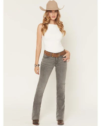 Shyanne Women's Banks Mid Rise Bootcut Comfort Stretch Denim Jeans