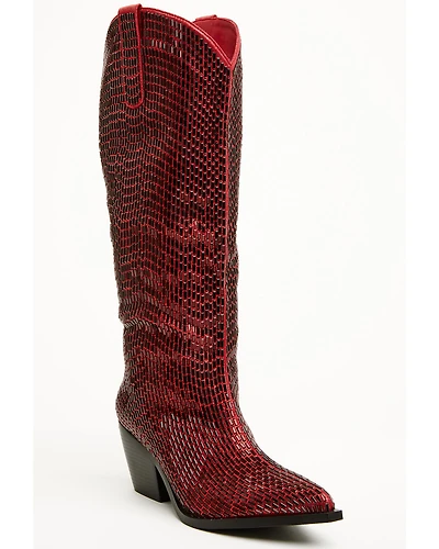 Azalea Wang Women's Driven Tall Western Boots - Snip Toe