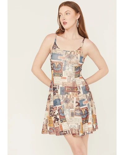 Idyllwind Women's Rodeo Ticket Sleeveless Mesh Mini Dress