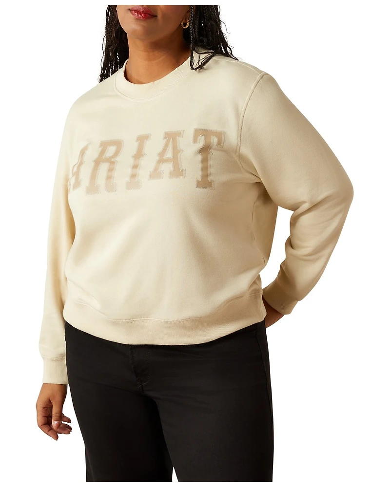 Ariat Women's Essential Logo Crewneck Sweatshirt - Plus