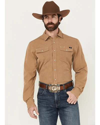 Cinch Men's Solid Long Sleeve Snap Western Performance Shirt