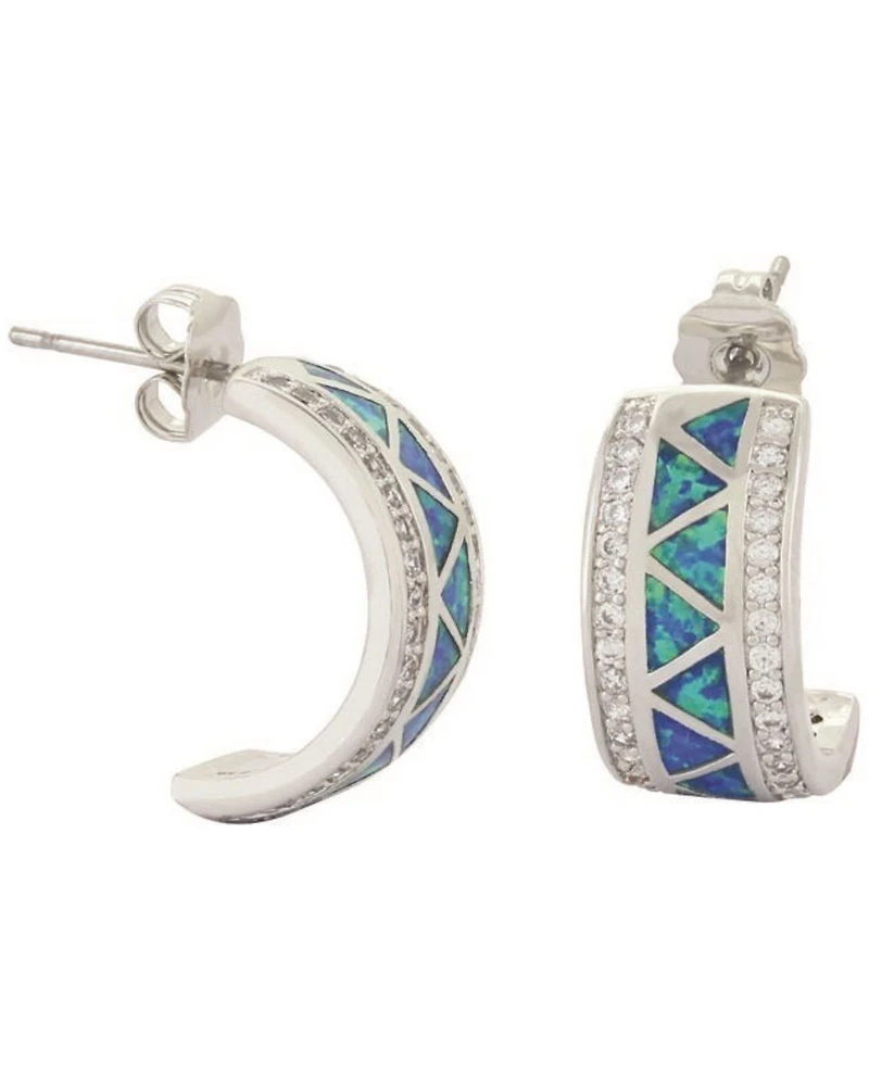 Montana Silversmiths Women's River Lights Walking Along The Water's Path Cuff Earrings