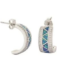 Montana Silversmiths Women's River Lights Walking Along The Water's Path Cuff Earrings