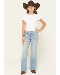 Ariat Girls' Aisha Light Wash Bootcut Denim Jeans
