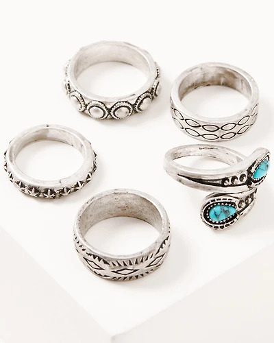 Idyllwind Women's Stratton Ring Set - 5 Piece