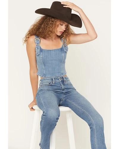 Idyllwind Women's Arrowhead Denim Buckle Bustier