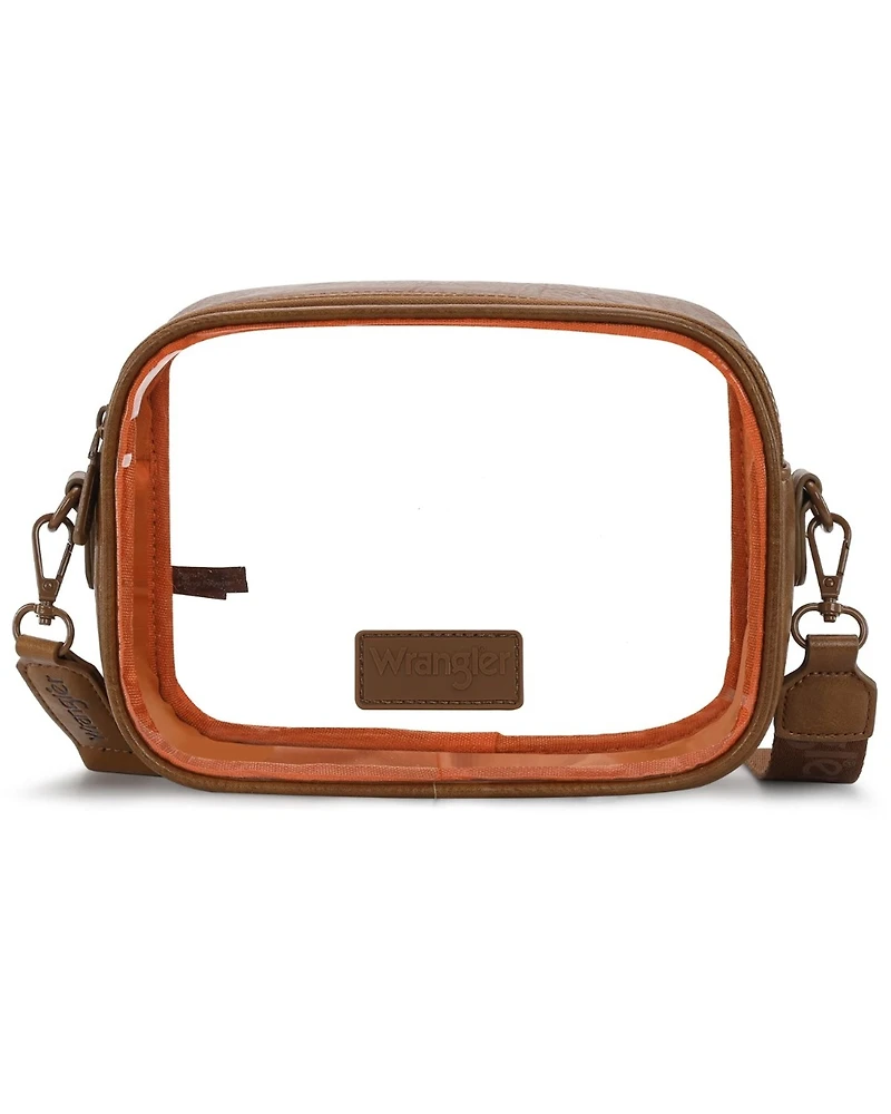 Wrangler Women's Clear Stadium Crossbody Bag