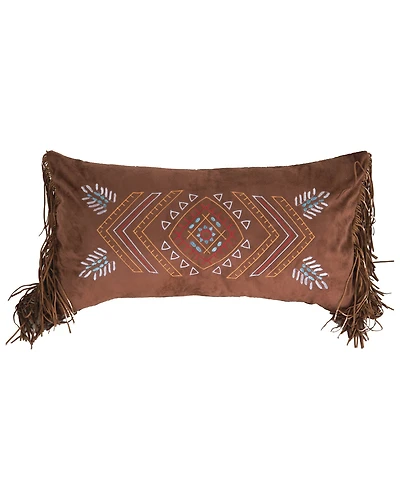 Carstens Home Wrangler Embroidered Southwestern Fringe Pillow