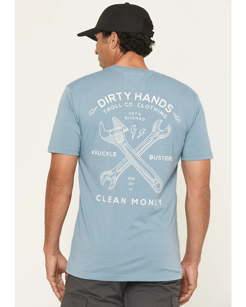 Troll Co Men's Twisting Wrenches Short Sleeve Graphic Work T-Shirt