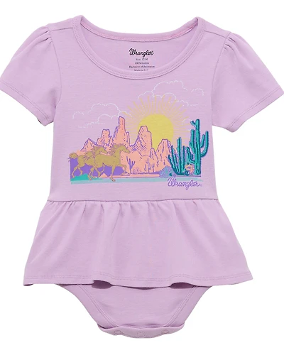 Wrangler Infant Girls' Desert Graphic Onesie