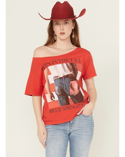 Day Dreamer Women's Bruce Springsteen Born The USA Short Sleeve Graphic Tee