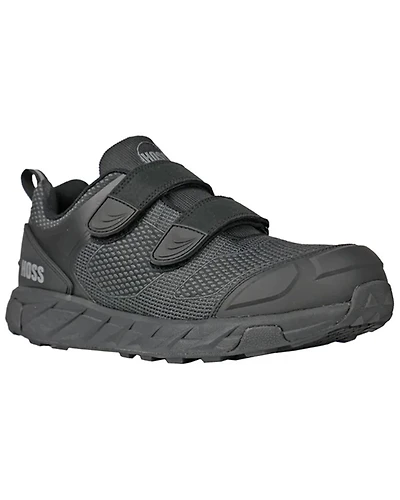 Hoss Men's Buster Low Velcro Waterproof Slip Resistant Work Shoes - Carbon Nano Toe
