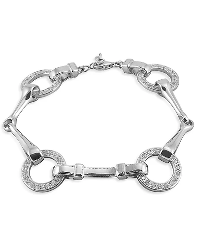 Kelly Herd Women's Sterling Silver Snaffle Bit Bracelet