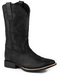 Roper Men's Monterey Suede Western Boots - Broad Square Toe