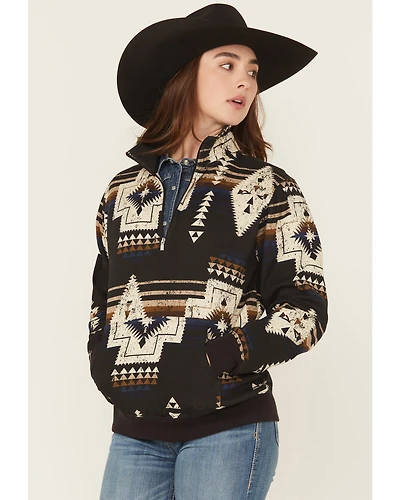 Ariat Women's Southwestern Print 1/4 Zip Pullover
