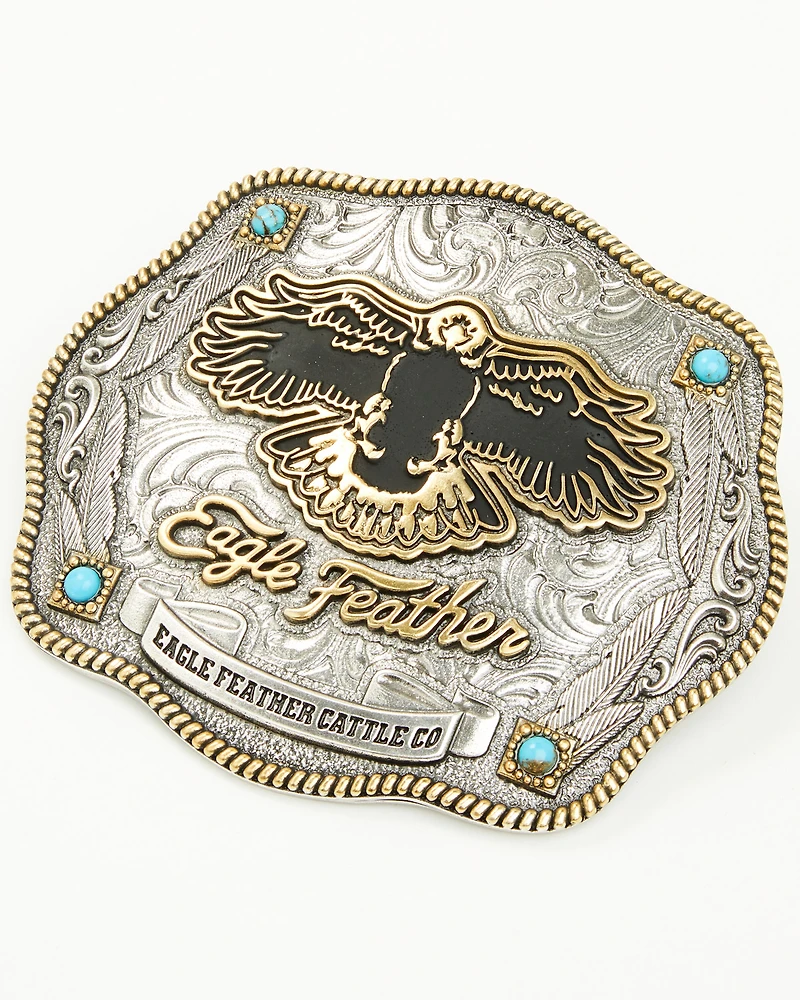 Montana Silversmiths X Ian Munsick Eagle Feather Belt Buckle