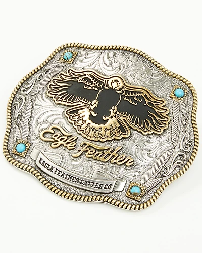 Montana Silversmiths X Ian Munsick Eagle Feather Belt Buckle