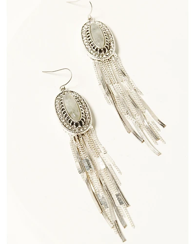 Shyanne Women's Agate Fringe Earrings