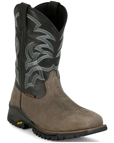 Tony Lama Men's 11" Roustabout Waterproof Work Boots - Steel Toe