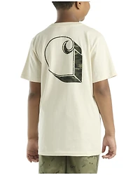 Carhartt Boys' Camo Logo Short Sleeve Pocket T-Shirt