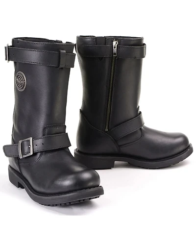 Milwaukee Leather Women's 11" Classic Engineer Motorcycle Boots - Round Toe