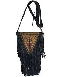 Kobler Leather Women's Black Painted Crossbody Bag