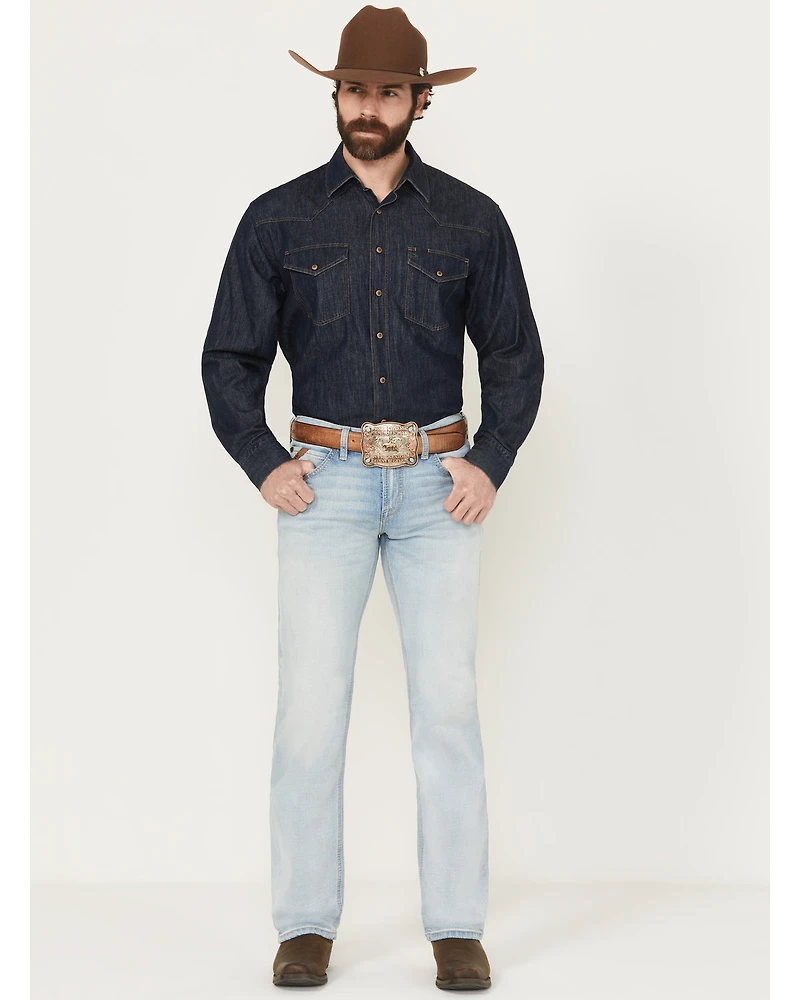 Ariat Men's M7 Grizzly Light Wash Slim Straight Stretch Denim Jeans