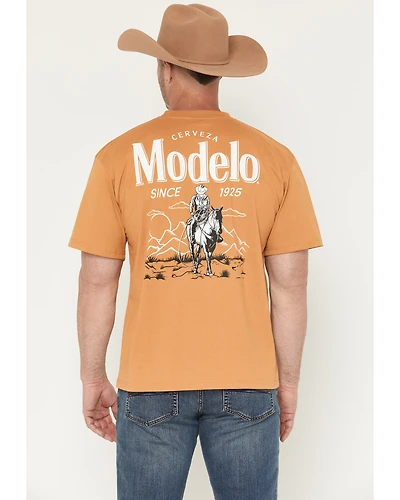 Modelo Men's Cowboy Desert Short Sleeve Graphic T-Shirt