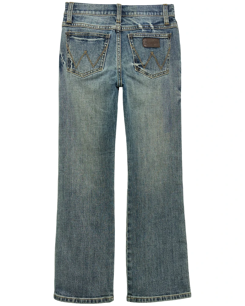 Wrangler Retro Toddler Boys' Medium Wash Slim Bootcut Stretch Denim Jeans