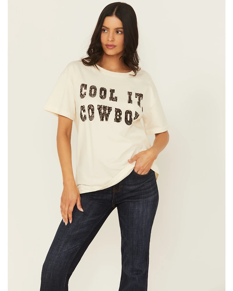 Shyanne Women's Cool It Cowboy Short Sleeve Graphic Tee