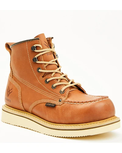 Hawx Men's 6" Lace-Up Moc Work Boots - Composite Toe