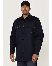 Forge Workwear Men's FR Lightweight Ripstop Vent Long Sleeve Snap Work Shirt
