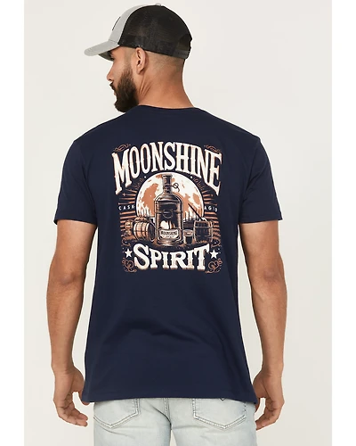 Moonshine Spirit Men's Moonlit Short Sleeve Graphic T-Shirt