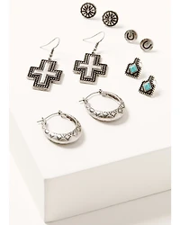 Shyanne Women's Hoop Rodeo Sunset Earring Set - 5 Piece