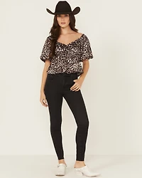 Good American Women's Legs High Rise Skinny Stretch Denim Jeans