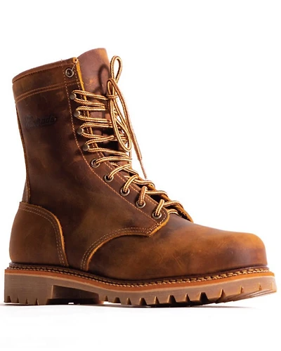 Silverado Men's Lace-Up Work Boots - Steel Toe