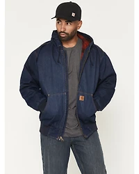 Carhartt Men's Loose Fit Denim Active Hooded Jacket