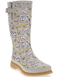 Western Chief Women's Farmhouse Tall Rain Boots - Round Toe