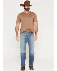 Kimes Ranch Men's James Light Wash Straight Bootcut Rigid Denim Jeans