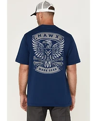 Hawx Men's Eagle Short Sleeve Graphic Work Shirt