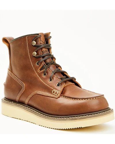 Hawx Men's 6" Lace-Up Moc Work Boots
